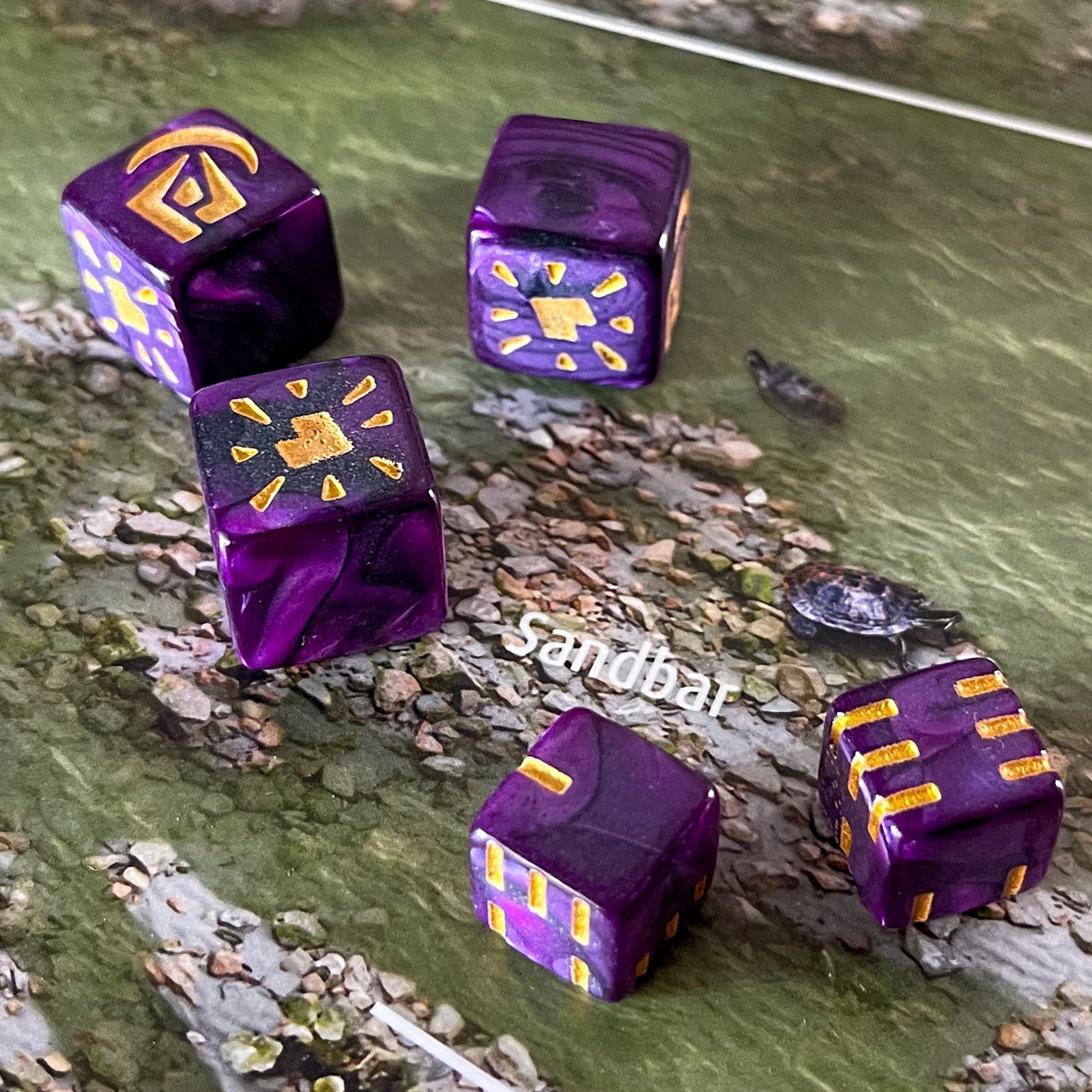 Deep Purple Attack Dice – The WitchBorn®